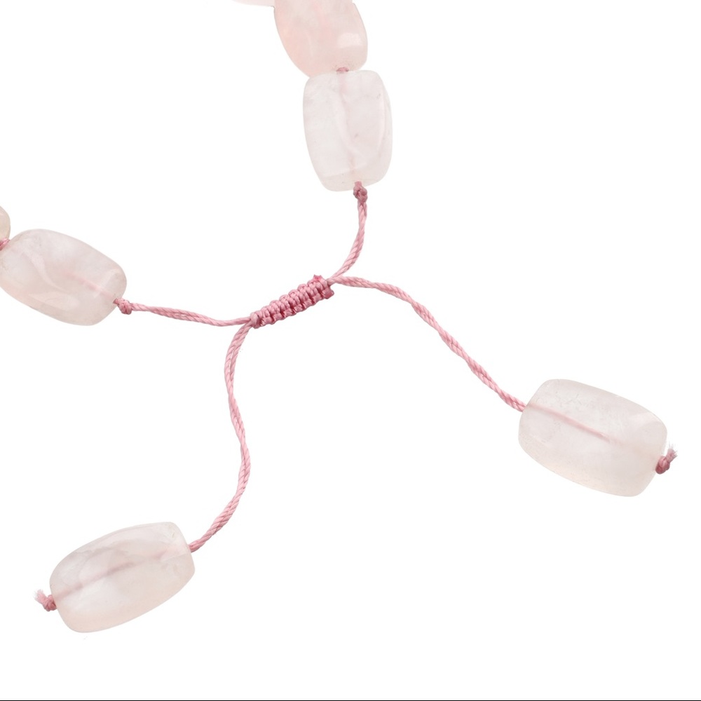 Rose Quartz Adjustable Bracelet - Picture 4 of 5